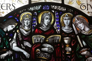 Stained Glass Window Designed by J. Gordon Guthrie. Seraph, New York, United States of America