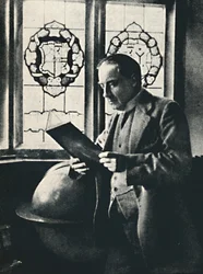 Stanley Baldwin in the Gallery at Chequers, c. 1925