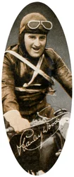 Stanley Woods, Irish motor cycle racer, 1935