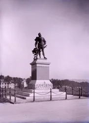Statue of Francis Drake at Plymouth in Devon