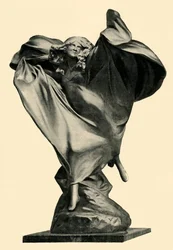 Statue of Loïe Fuller by Théodore Rivière, c1890s, 1903
