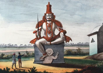Statue of a Hindu Evil Genie