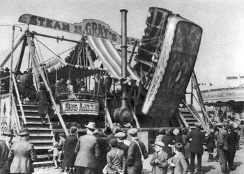 Steam Yacht, a Bank Holiday Fairground Attraction on Hampstead Heath, London