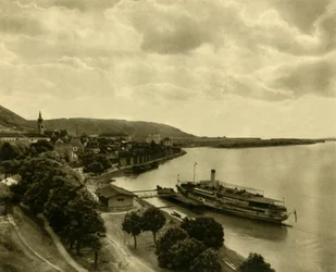 Steamboat on the Danube at Hainburg, Lower Austria