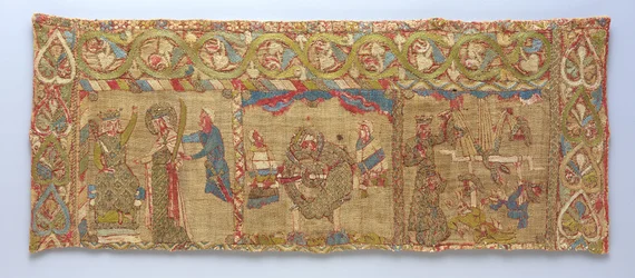 Stole with the Martyrdom of St. Catherine, German, ca. 1200