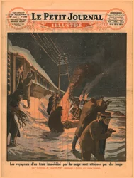 Stranded train passengers are attacked by wolves, 1929