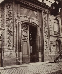 Street in Dijon, before 1870