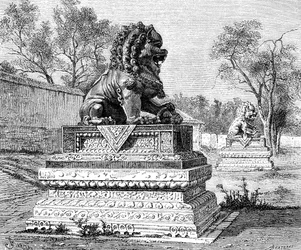 Summer Palace, Bronze Lion, Emblem of the Imperial Power