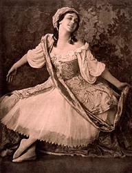 Tamara Karsavina, Russian ballerina, in Nikolai Tcherepnin