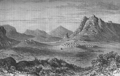 Thaba Bosigo, the Stronghold of the Basutos, c. 1880