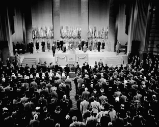 The 16th Plenary Assembly of the founding conference of the United Nations at the Opera House of San