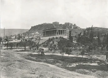 The Agora and Acropolis, Athens, Greece, 1895