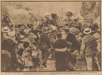 The Assassination of Archduke Franz Ferdinand of Austria and his wife in Sarajevo, 28th June 1914