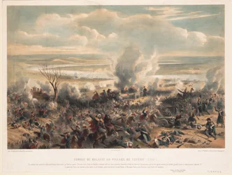 The Battle of Calafat on January 1854