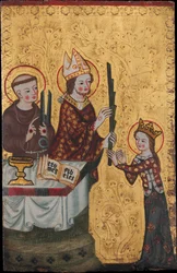 The Bishop of Assisi Giving a Palm to Saint Clare, ca. 1360