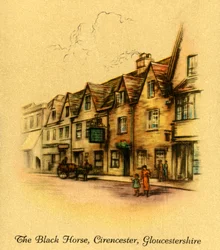 The Black Horse, Cirencester, Gloucestershire, 1936