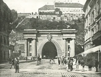 The Buda Castle Tunnel, Budapest, Austria-Hungary