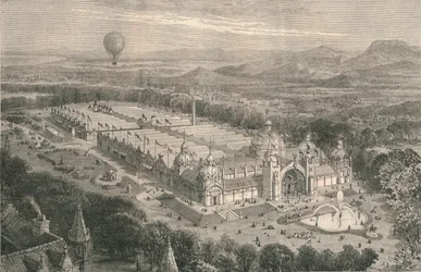 The Building for the International Industrial Exhibition at Edinburgh, 1886.