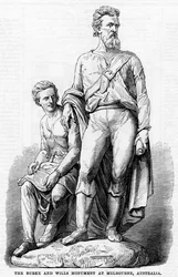 The Burke and Wills Monument at Melbourne, Australia