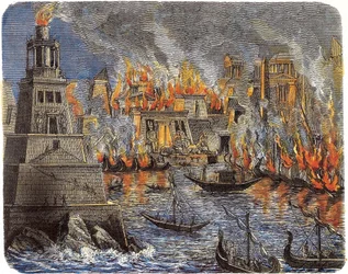 The Burning of the Library of Alexandria