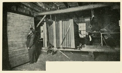 The Camera in the Workshop - Showing the Size of the Plate Holder