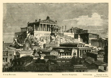 The Capitol, from Mount Palatine (Restoration), 1890