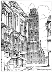 The Cathedral Spire, Rouen