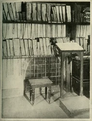 The Chained Library of the Minister Church at Wimborne, in Dorset