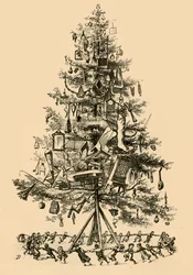 The Children Danced Gayly Around The Tree