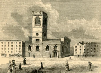 The Church of Allhallows the Great in 1784, c1872