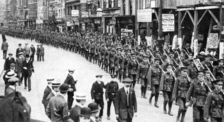 The Citizen Army of Territorials, Strand, London, First World War, 1914