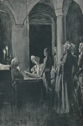The Civil Marriage of Napoleon and Josephine, 9 March 1796, 1896