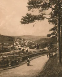 The Clyde at Kirkfieldbank, from the Braes near Lanark, 1902