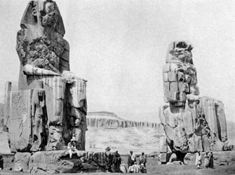 The Colossi of Memnon, Luxor Thebes, Egypt