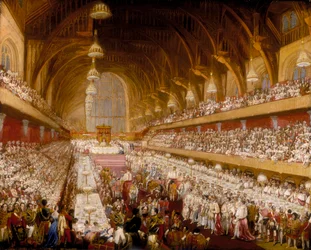 The Coronation Banquet of King George IV in Westminster Hall, 1821