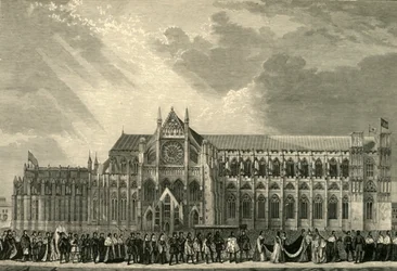 The Coronation Procession of Anne Boleyn to Westminster Abbey, 1533, 1881