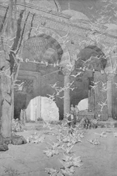 The Courtyard of the Pigeons Mosque, 1913