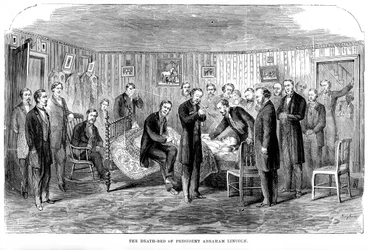 The Death-bed of President Abraham Lincoln
