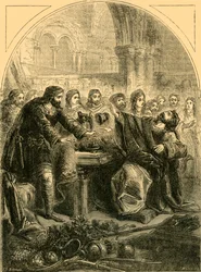 The Death of Hardicanute, c1890