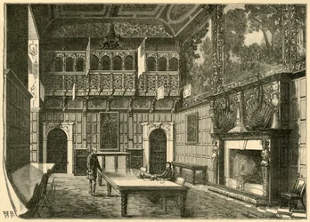 The Dining-Hall, Hatfield, 1898