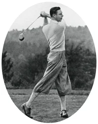 The Duke of York playing golf in 1934