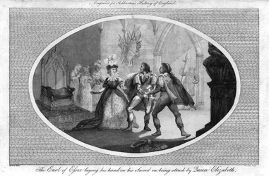 The Earl of Essex Laying His Hand on His Sword on Being Struck by Queen Elizabeth, 1792