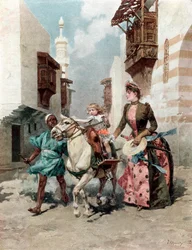 The Egyptian Quarter at the Universal Exposition, Paris, 1889