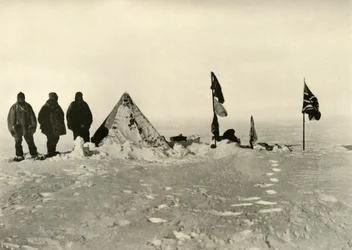 The Farthest South Camp After Sixty Hours Blizzard