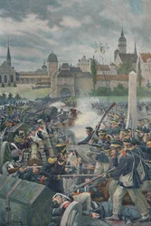 The French Army Leaving Leipsic