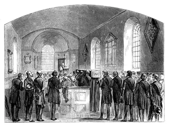 The Funeral of Sir Robert Peel, Staffordshire, 1850