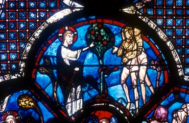 The Good Samaritan Window, Chartres Cathedral, France