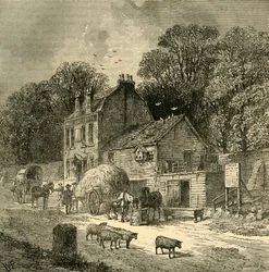 The Halfway House, Kensington, 1850, c1876