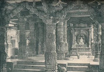 The Interior of a Jain Temple at Mount Abu in Rajputana