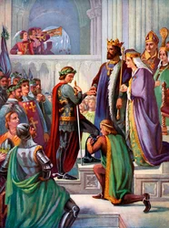 The Investiture of the Black Prince as a Knight of the Garter